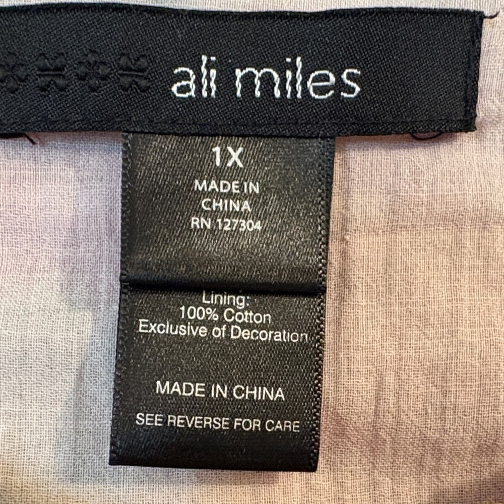 Ali Miles Vibrant Multicolor Patterned Blouse - image 3